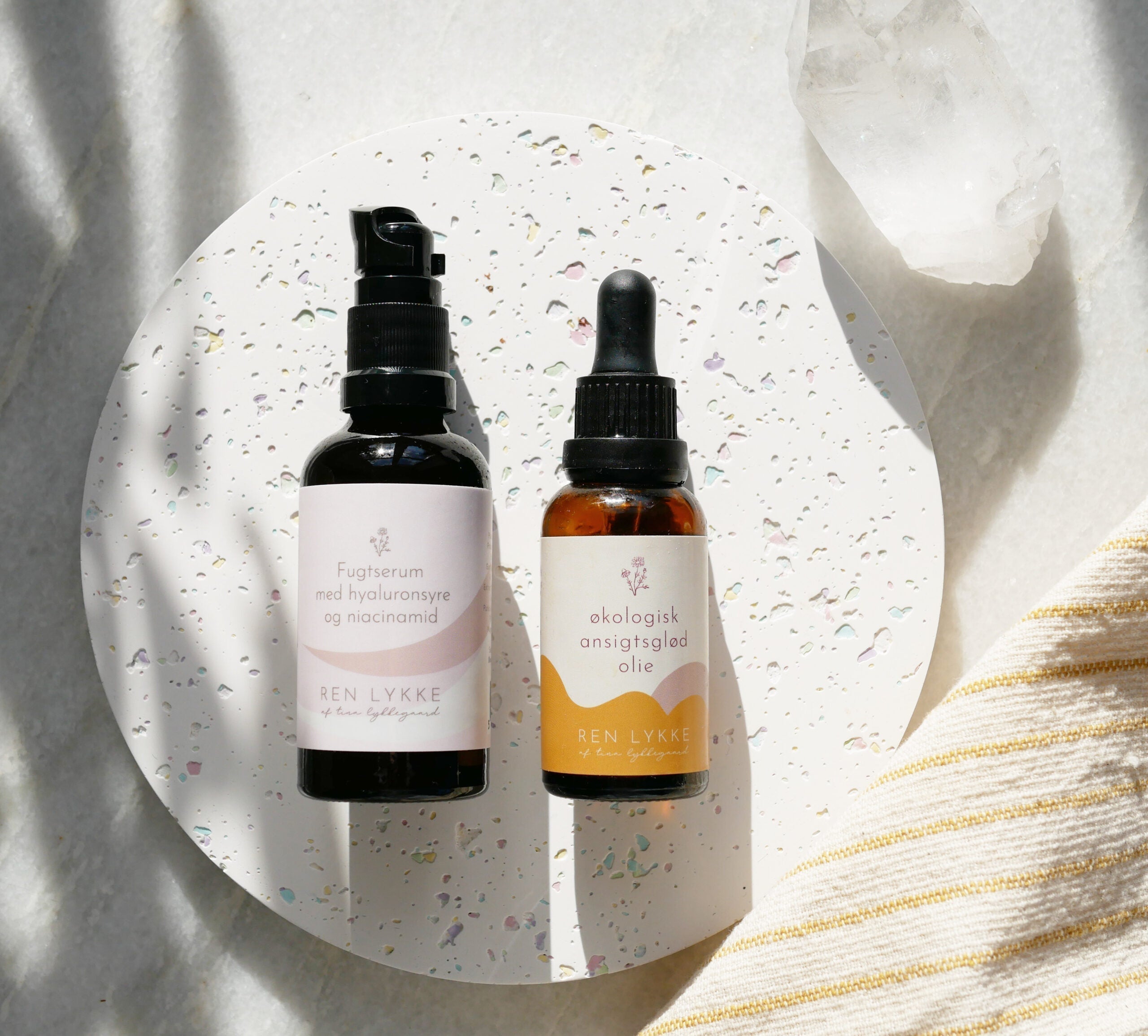 Ren Lykke ansigtsglød olie og fugtserum 