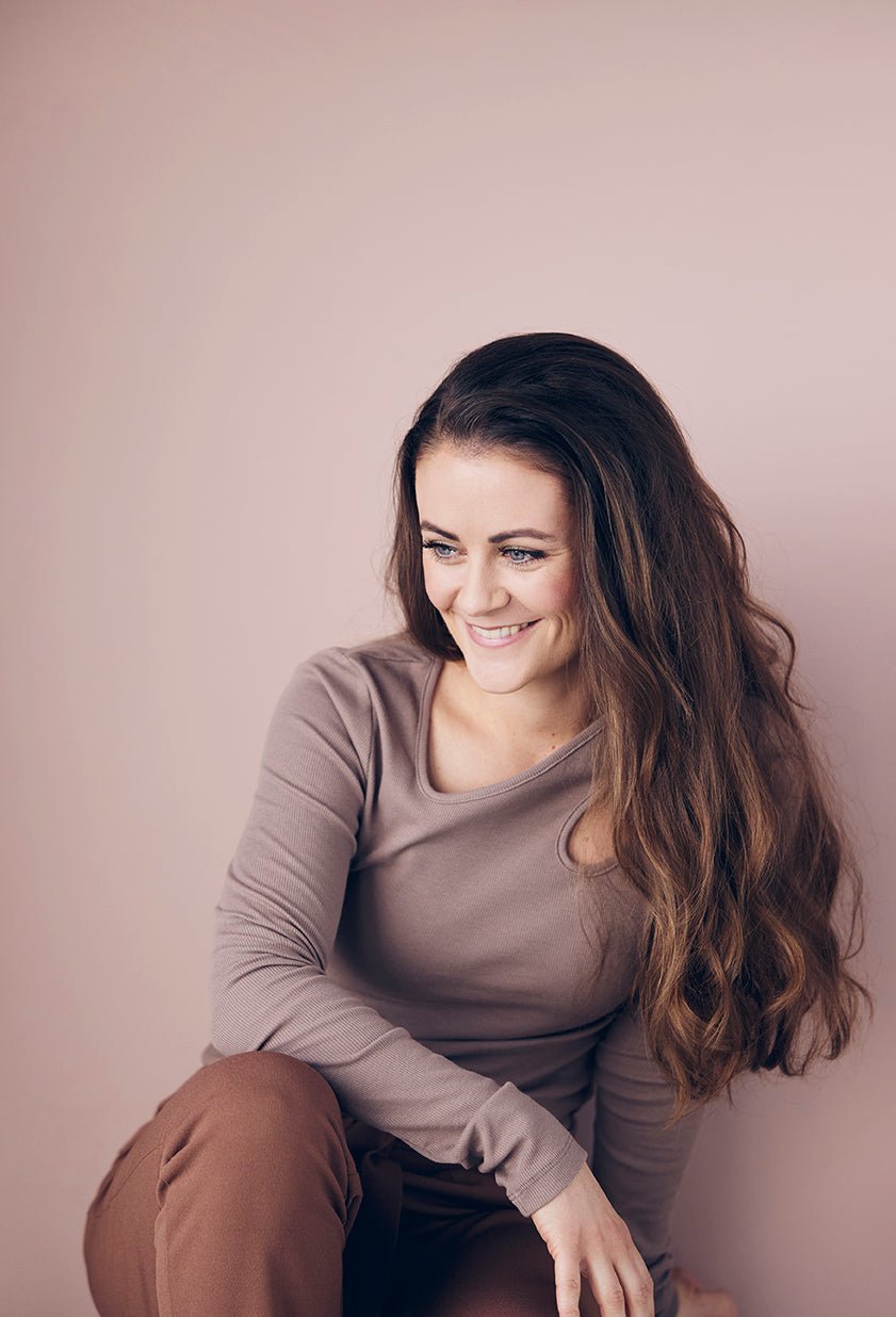 Tina Lykkegaard med udslået hår