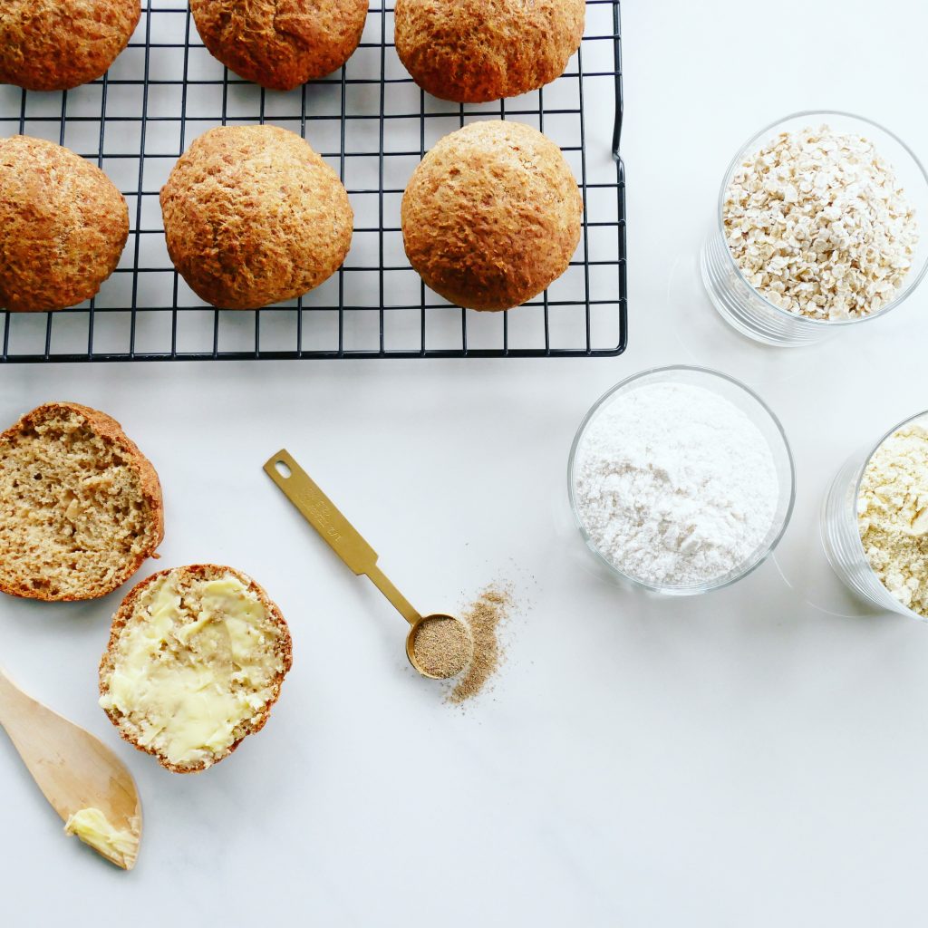 glutenfrie boller på rist