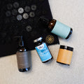 Derma Habits kropspakke med akupressurmåtte, serum, balm, olie, omega-3