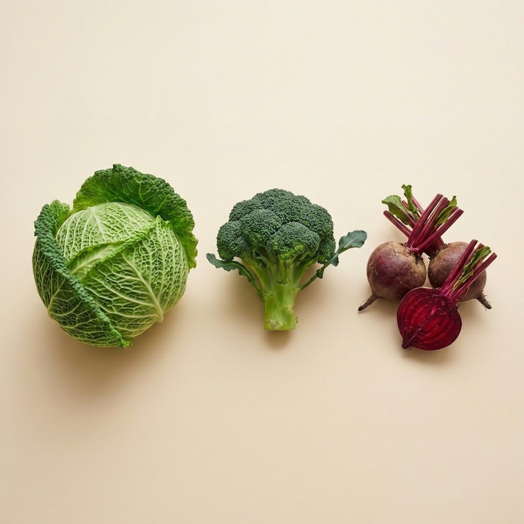 Grøntsager som kål, broccoli og rødbeder modvirker bumser og udbrud indefra.