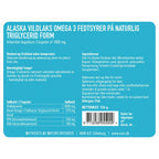 Nani alaska vildlaks omega 3 fiskeolie etiket