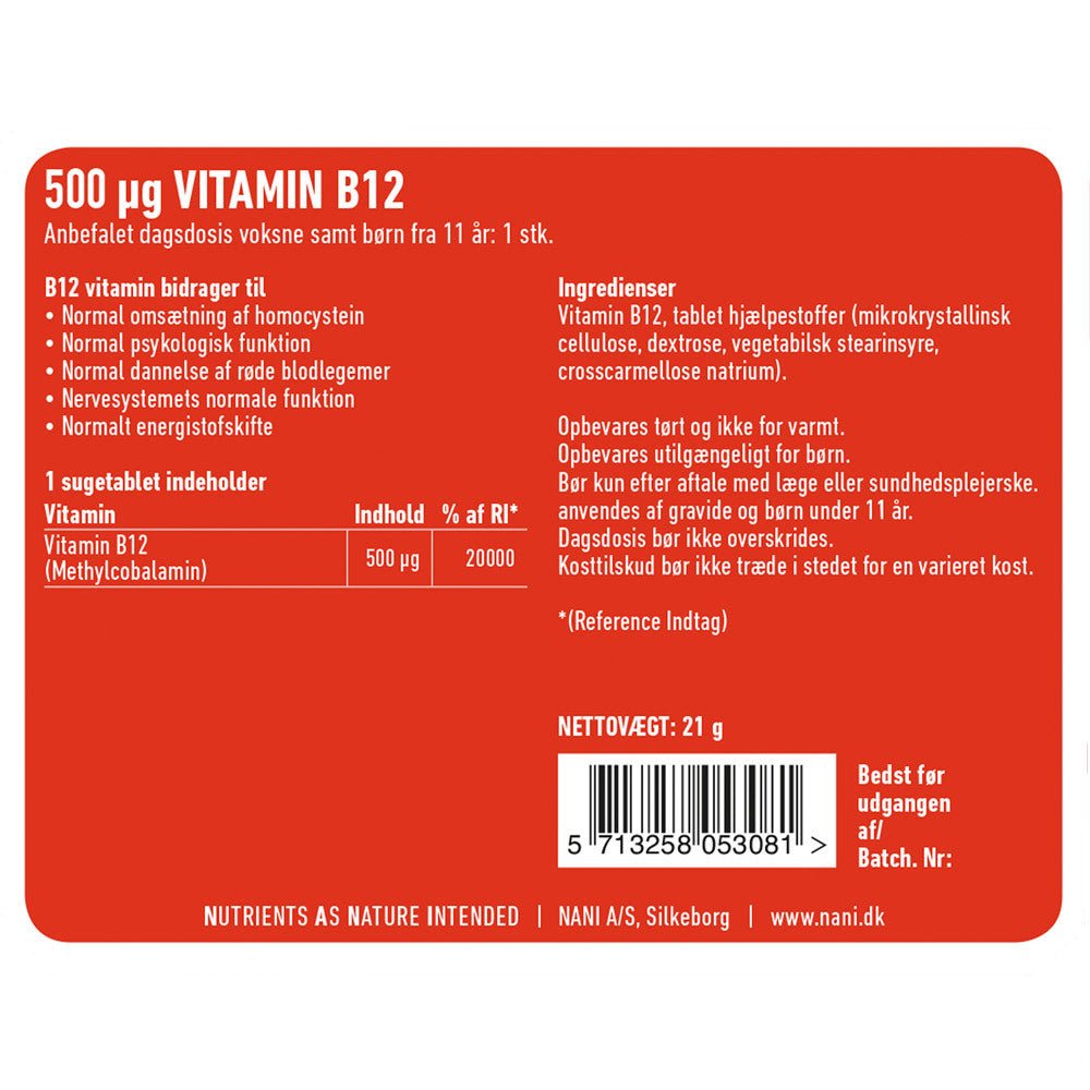 Nani Vitamin B12