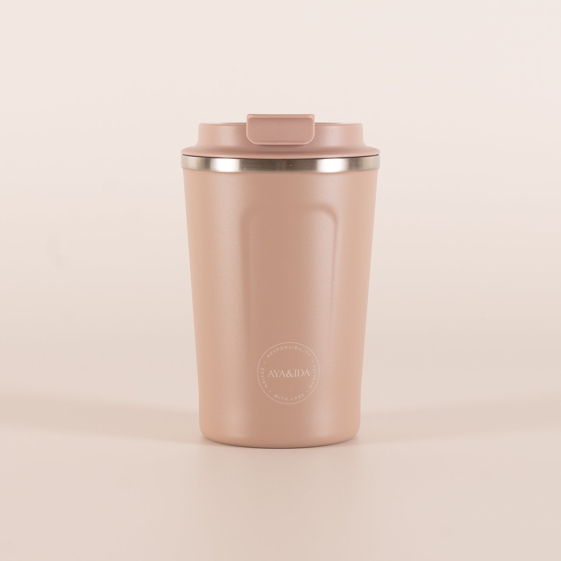 AyaIda termokrus Dusty Rose 380 ml med låg