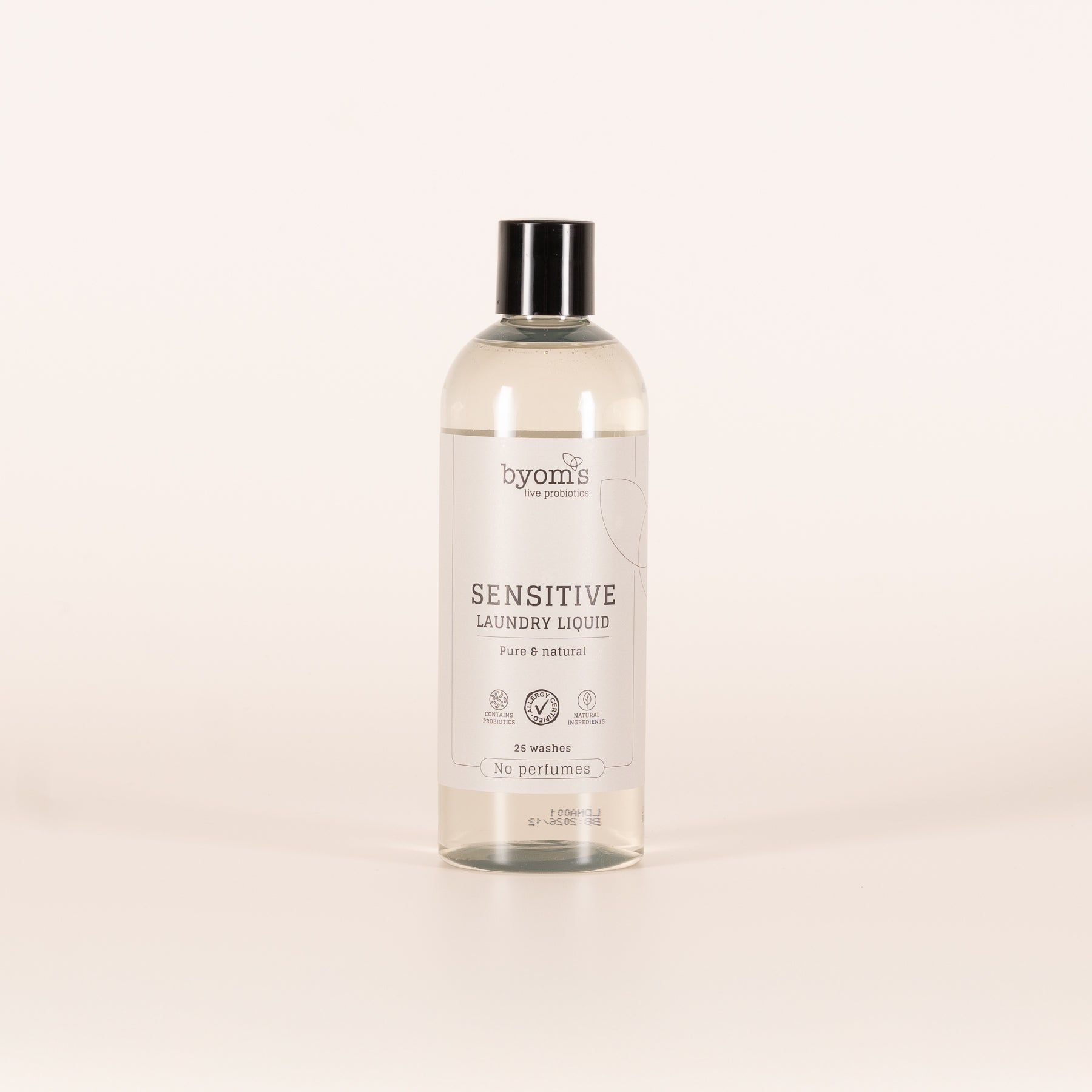 Byoms Sensitive Laundry Liquid vaskemiddel uden parfume 500 ml