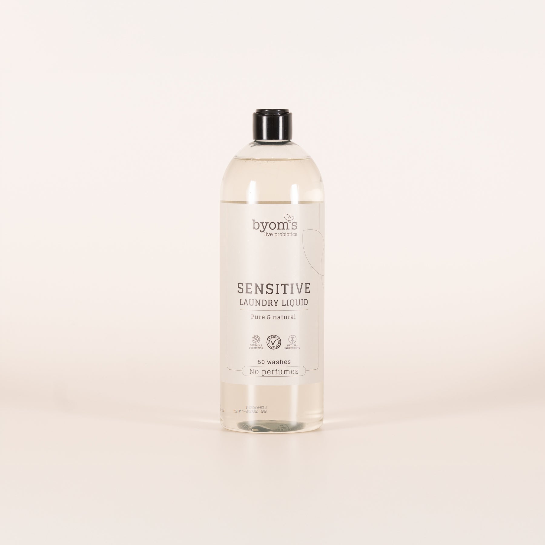 Byoms Sensitive Laundry Liquid vaskemiddel uden parfume 1000 ml