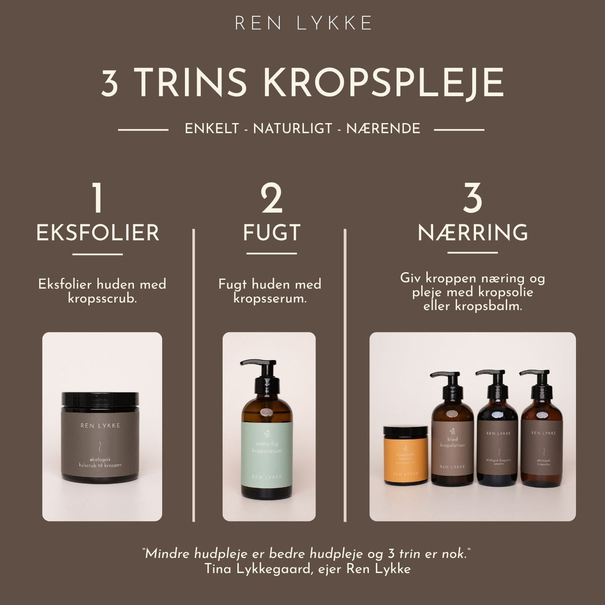 3 trins kropspleje