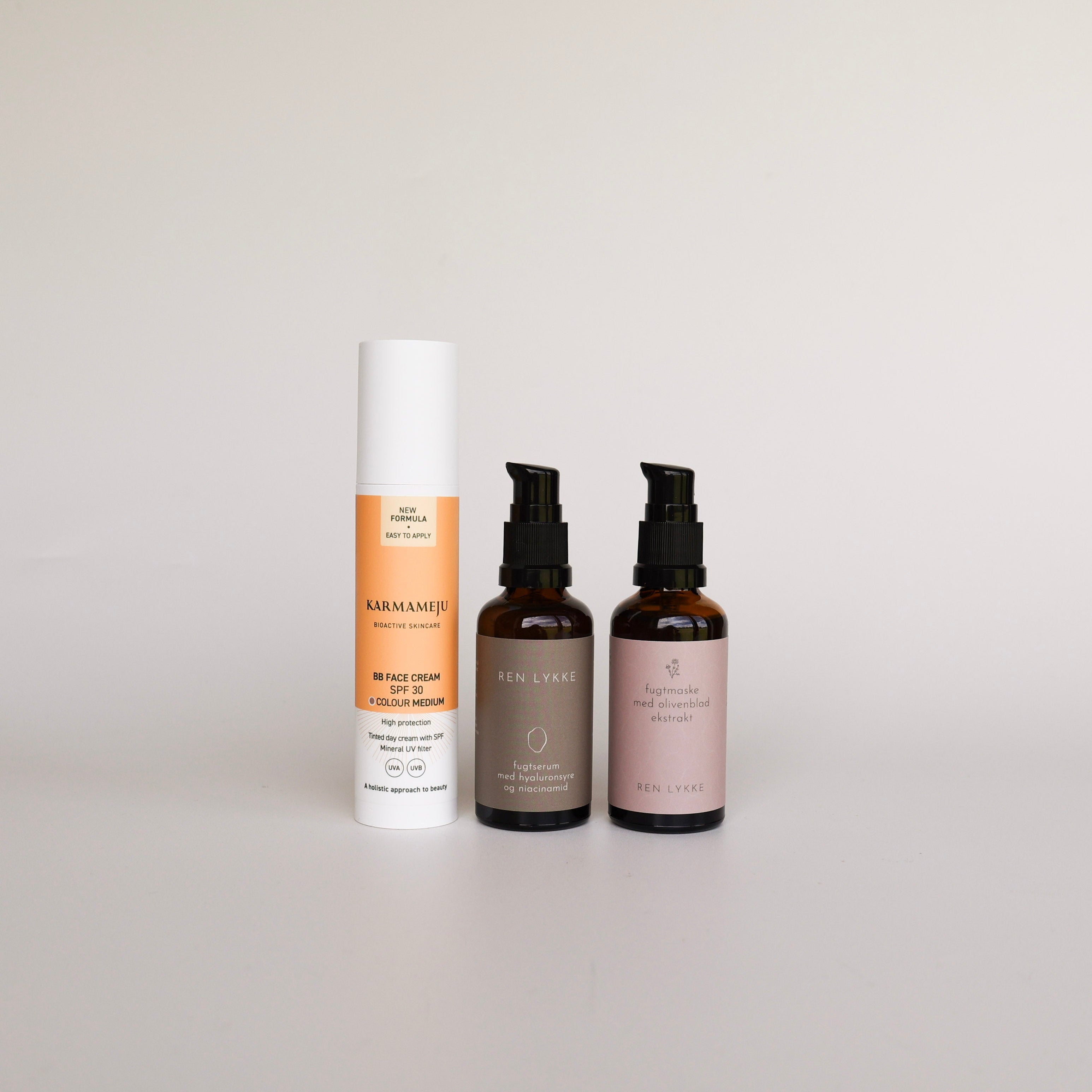 solcreme og fugtserum