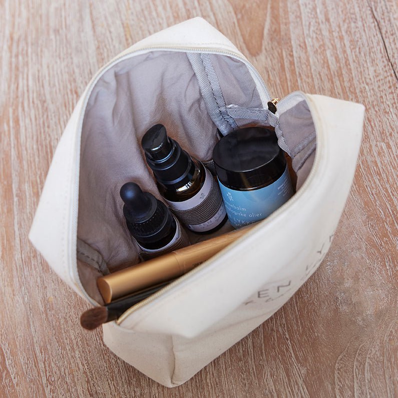 Ren lykke makeup pung indvendig